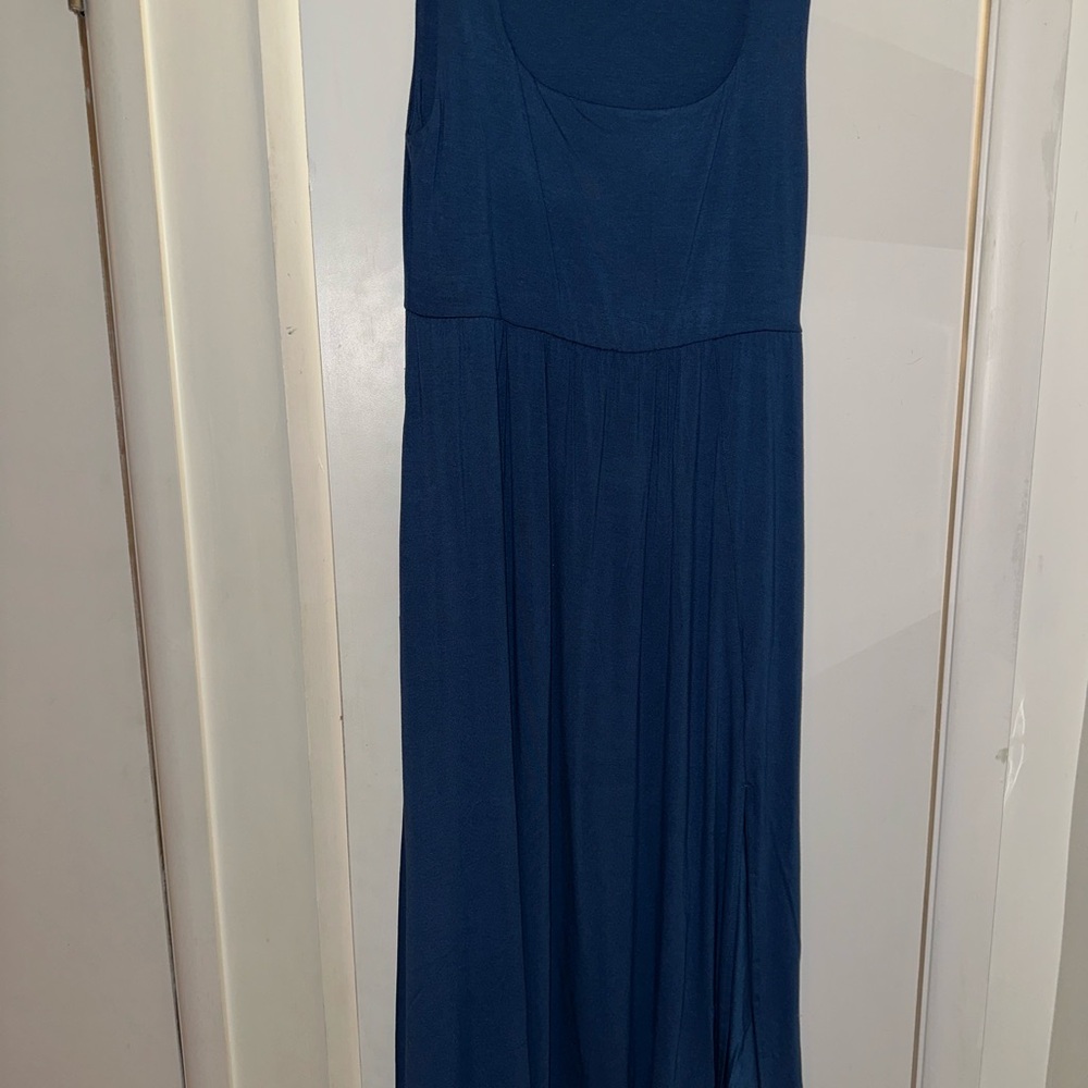 A New Day Blue Scoop Neck Sleeveless Maxi Dress